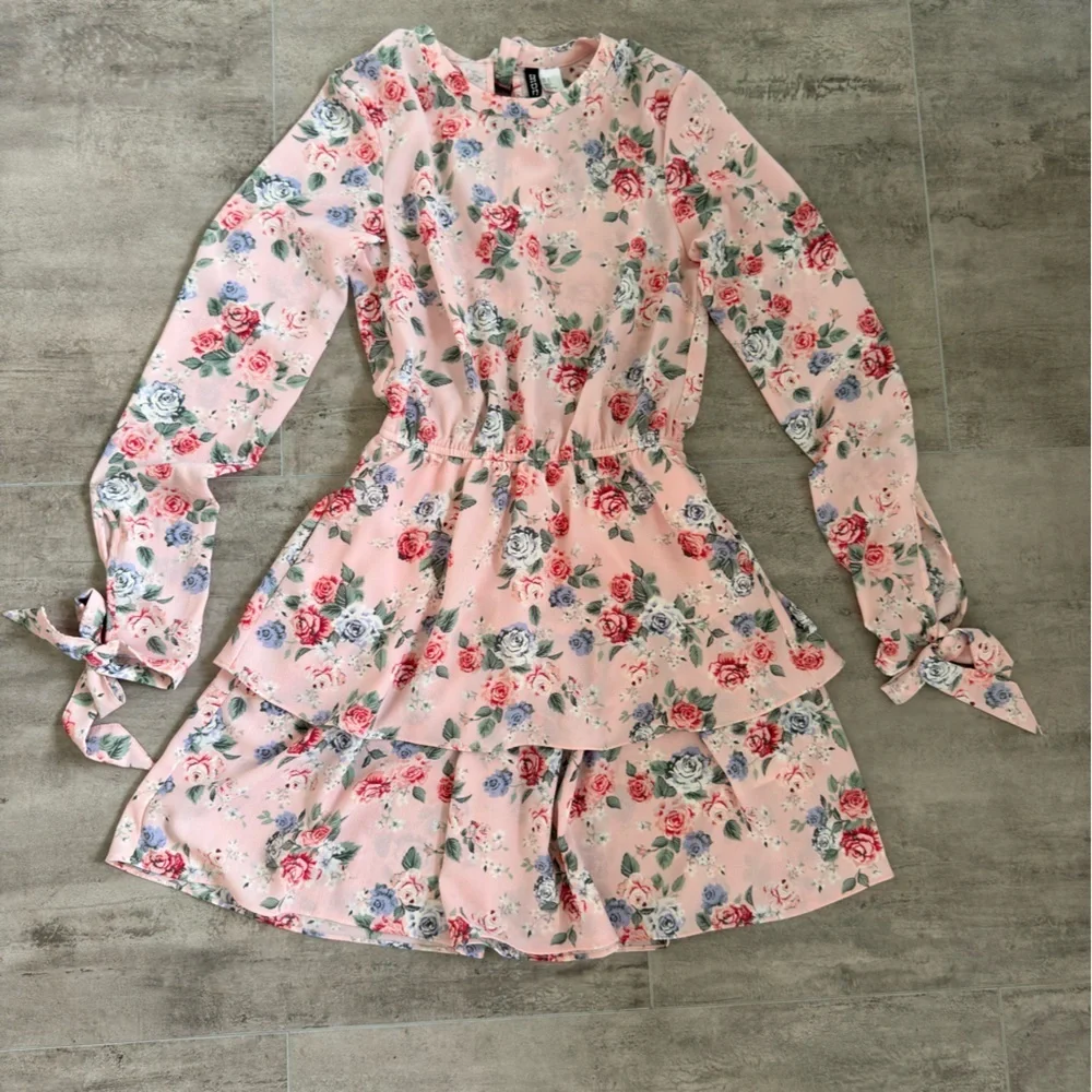 h&m light pink dress HM Trendy CALF LENGTH 100% Cotton FASHION STYLE Womens H H&M Pretty light pink dress